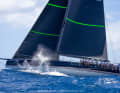 Hap Fauth's newly elongated Bella Mente, out training today USA45 MM1 Bella Mente Hap Fauth Maxi 72 Botin