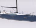 The basic version of the First 44 can be recognised by the shorter bowsprit and the winch arrangement in the cockpit