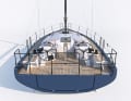 Schick und entlehnt von der großen Schwester First Yacht 53: das achtern bis zu den Rumpfseiten durchgehende Cockpit mit der kleinen Stfe zum Laufdeck