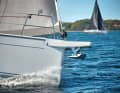 Dehler 38 SQ Also serves as an anchor bracket and as a step: The bow nose is available in two lengths