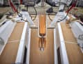 Dehler 38 SQ The coaming is high, the cockpit well protected. The robust cockpit table is available as an extra