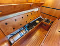 Faurby 370 The diesel and water tanks are installed centrally in the saloon, optionally in stainless steel