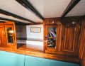 The look below deck is reminiscent of the dignified standard of the old days