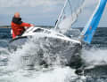 On the first day, the test boats had to prove their seaworthiness in gusts of up to 23 knots