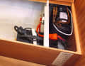 J 112 E Weight in the centre of the boat. The two energy dispensers are located under the sofa berths