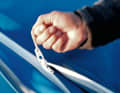 The boarding process is shown with a close-up of the zip