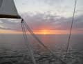 Coucher de soleil en route vers le nord