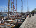 La flotte dans le port de la ville de Svendborg