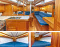 Faurby 370 A little conservative perhaps, but still very beautiful and stylish. At Faurby, all components are handcrafted and the customer can determine the type, look and layout of the interior himself. The engine box takes up a lot of space in the aft cabin