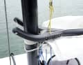 Die Kompontenten des schönen Gaffelriggs aus Kohlefaser werden bei Marine Composite gefertigt