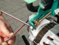 3. tensioning/untensioning The belt tension can be adjusted using the angle of inclination of the alternator
