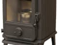 Morsø: Price: 1,325 euros; heat output: n/a; dimensions: 71 x 39 x 44 cm; weight: 70 kg. A.; Dimensions: 71 x 39 x 44 cm; Weight: 70 kg.   The solid fuel stove 1010 has a large viewing window and is quite large and also very heavy. The flue pipe can be fitted at the top or rear