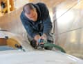  1. unlike wood, the flexible covering does not conceal anything. The substrate must be level so that no dents occur. It must therefore be carefully checked, levelled and sanded. This painstaking work can easily be done by yourself