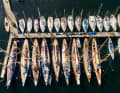 Jahr für Jahr entstehen unvergleichliche Bilder, wenn die Flotte der klassischen Zwölfer im Hafen des Flensburger Segel-Clubs nebeneinander Platz findet