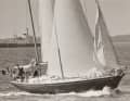 The yacht at the finish in 1973/74