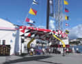The hull shape shows clear similarities with the winning boat from the previous edition