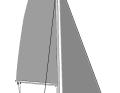 20 to 26 knots: First reef in the mainsail, traveller back to 30 cm to windward. Furl the jib slightly to 20 cm in front of the spreader