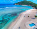 Der traumhafte Strand von Scrub Island
