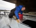 Clean the deck thoroughly with a boat cleaner before treating the teak