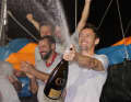 At the finish line, even of his dreams: Thomas Ruyant won this morning just two hours ahead of Charlie Dalin