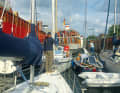 Return: Through the overcrowded lock in Brunsbüttel and back onto the Elbe at the end