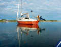 The boat: Whenever conditions allow, the crew anchors with the Varianta 65. Over 4000 of the popular cabin cruiser were built by Dehler from the 1960s onwards