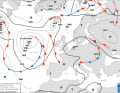 Forecast map of the DWD