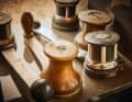 Decoration: Kohlhoff's shop has two shelves full of winches from past decades