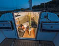 Two people can sleep in the XP 19. However, the cabin is not designed to be habitable. Cushions are optional