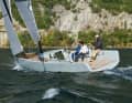 A 33: Uncompromising pure carbon daysailer without interior fittings. Sails agile, fast and high. Very expensive
