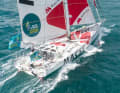 Isabelle Joschkes "Macsf" im Ziel vor Guadeloupe