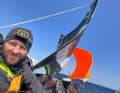 Co-Skipper Robert Stanjek und das Notrigg noch einmal aus anderer Perspektive