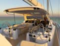 All sheets, halyards and trim lines are led back to the double helm stations.