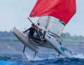 Archie Gargett und Sarah Hoffmann starten für Australien bei der Kieler Woche im Nacra 17.