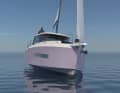 Radical design. The waterline is extremely indented, especially in the bow area.