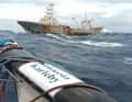 A deep-sea fisherman supplies the stricken vessel with diesel