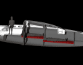 Four people can sleep comfortably below deck