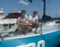 Wohnen zusammen und sitzen erfolgreich in einem Boot: Lennart Burke und Melwin Fink.