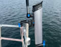 The tiller can be locked in four positions.