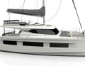 The mast is relatively far back, the area of the overlapping genoa is correspondingly large