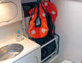 Drying: The mini-yacht also has a small oil locker in the toilet room