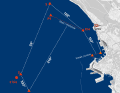 The course of the Barcolana