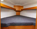 Bavaria Cruiser 33: Generously dimensioned bunk in the foredeck. However, the footwell is cramped