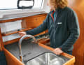 Bavaria Cruiser 33: However, the rather small galley lacks adequate storage compartments for pans and pots