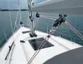 The two large bulkheads replace a traveller and have handling advantages