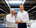 In 2019, Michael Müller handed over the management of the factory to Marc Diening (right)