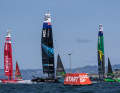 Die drei Finalisten beim Start. Da ist schon zu sehen, wie es später ausging: Australien gewann vor Neuseeland und Großbritannien