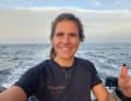 Skipperin Clarisse Crémer auf "L'Occitane en Provence"