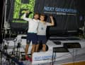 Lennart Burke und Melwin Fink nach ihrer Transat-Premiere mit geballten Fäusten