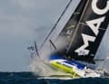 Gaben das Rennen wie angekündigt nach dem Start auf, weil Skipper Charlie Dalin gesundheitliche Probleme hat: die Crew auf "Macif Santé Prévoyance"